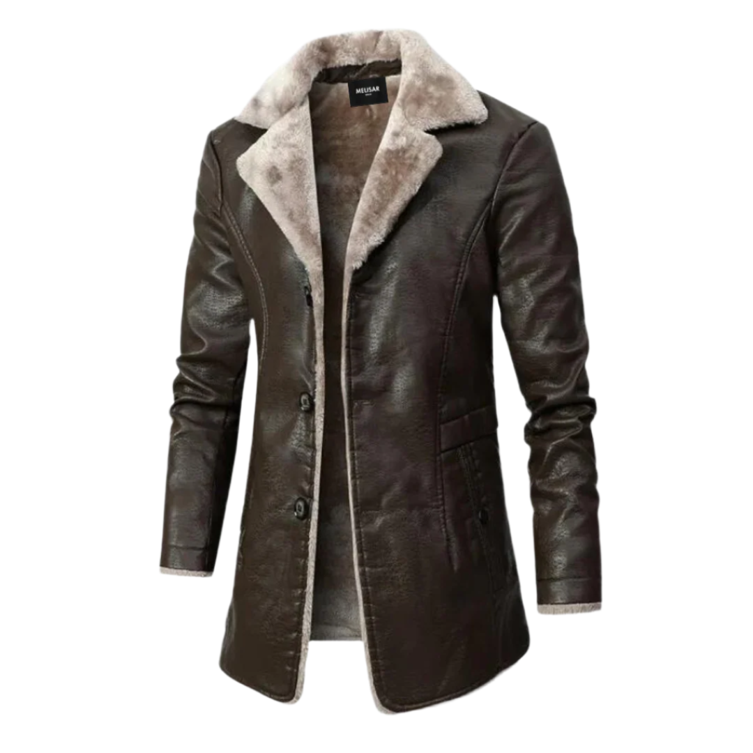 Variant image for Herre Læderjakke Tidløs Stil Skindjakke-9