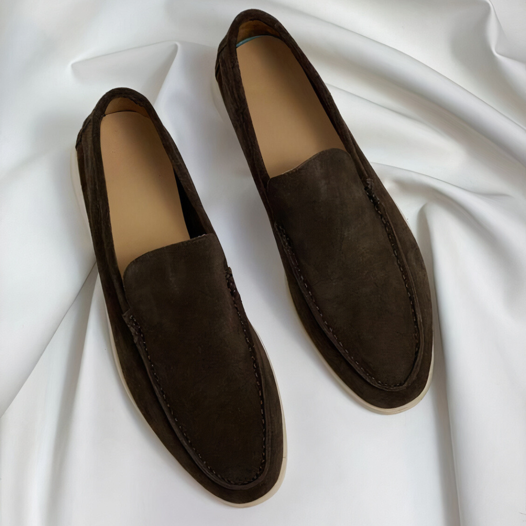 Herre Læder Loafers Vintage Stil 4