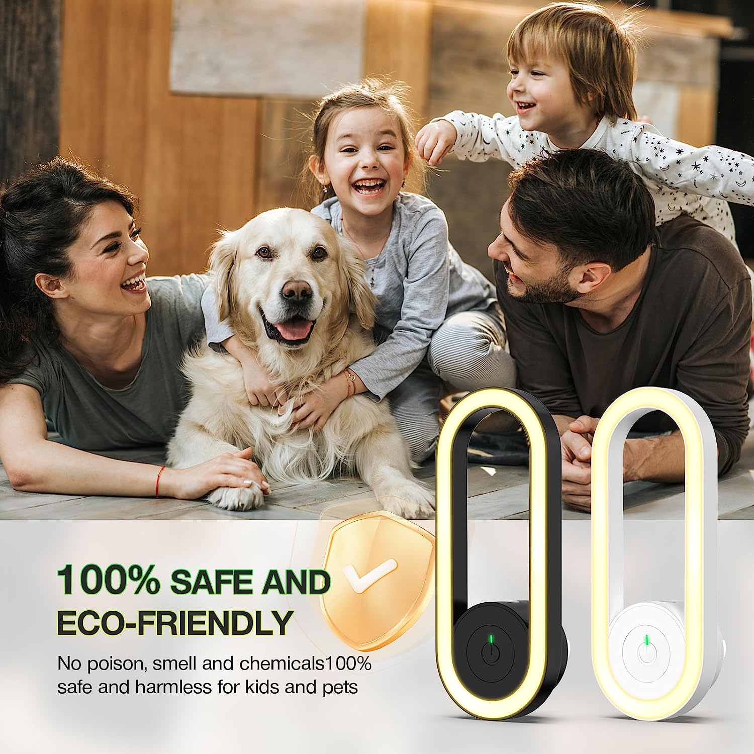 Mænds Elektrisk Mückenkiller Hvid Effektiv Sikker Myggebeskytter-2