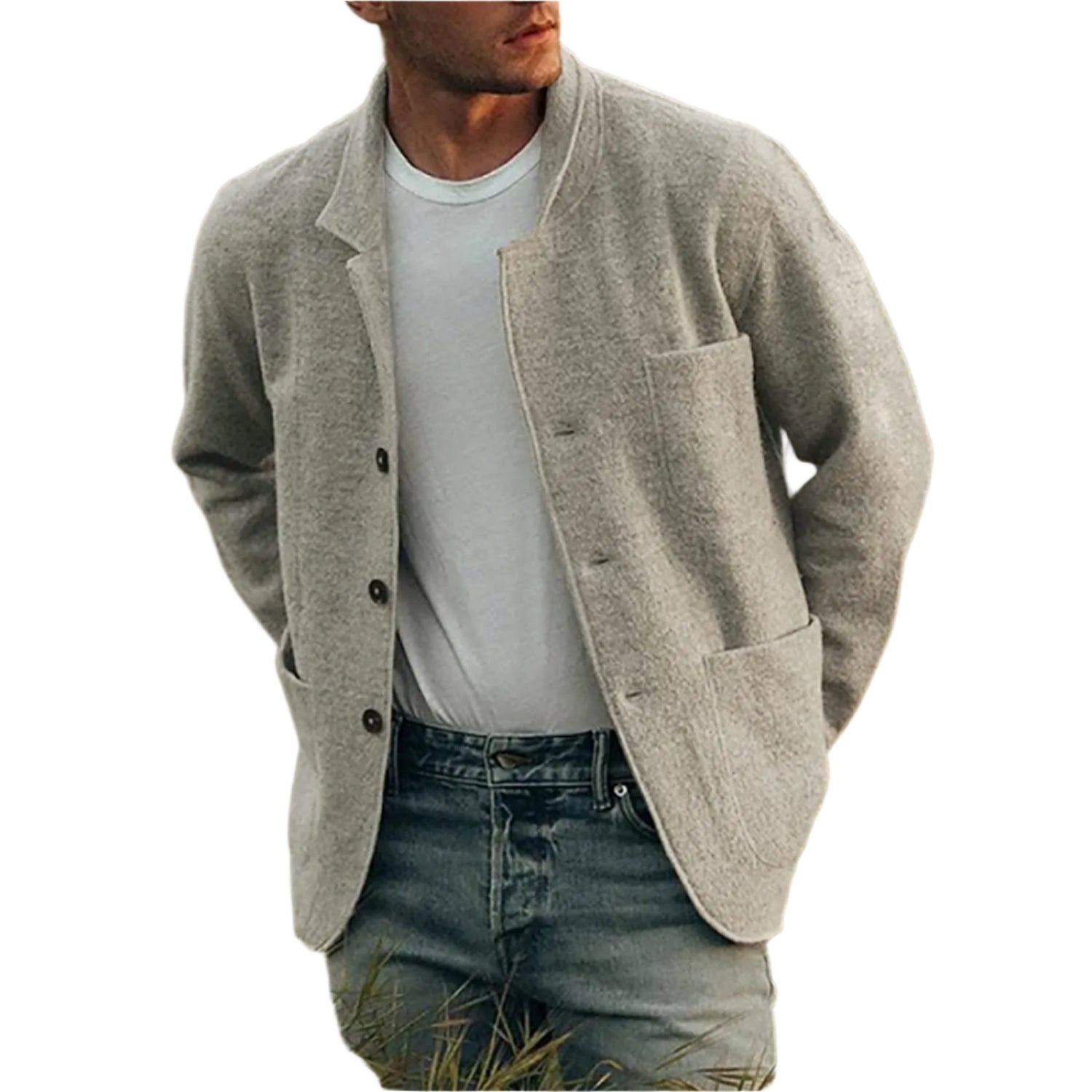 Herre Blazer Casual Komfortabelt Design