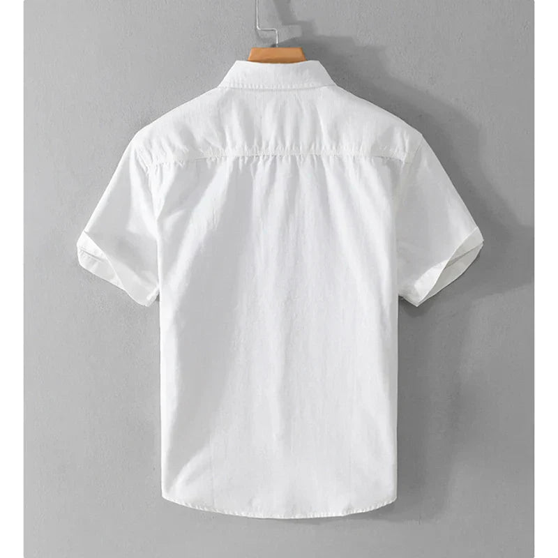 Herre Skjorter Casual Bomuld Med Lommer