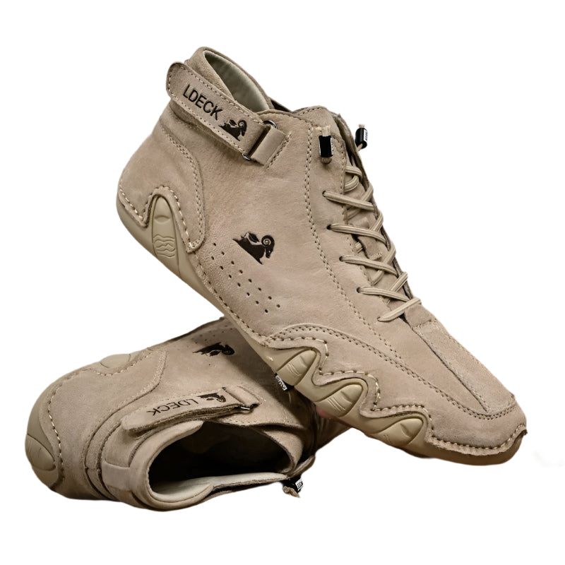 Variant image for Herre Sko Beige Elegant Læder Orthopædisk Design-1