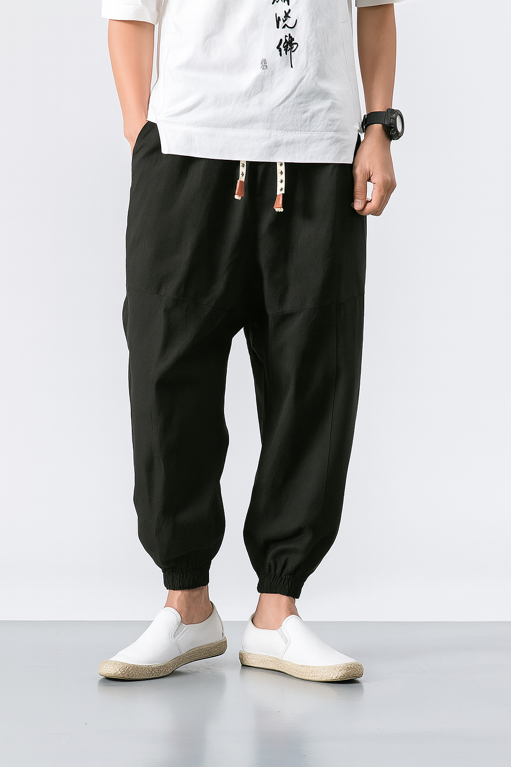 Dame Bukser Harem Med Tilspidset Silhuet 4