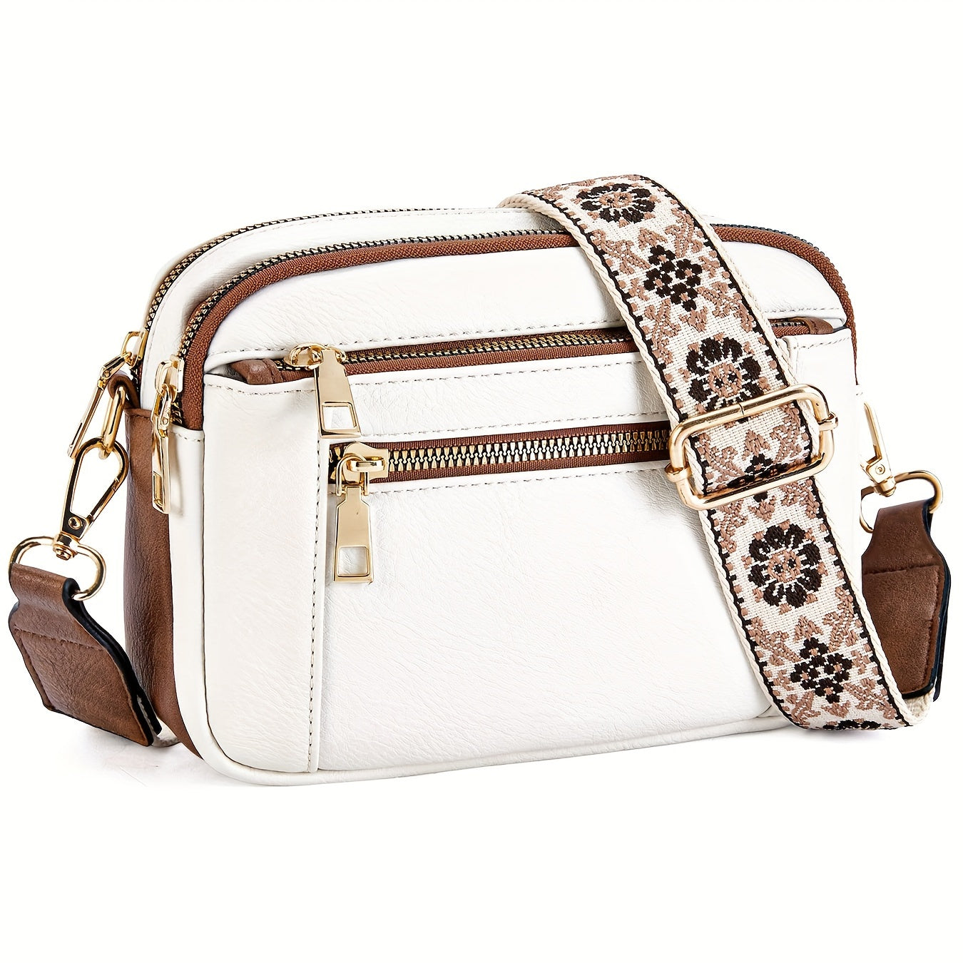 Dame Crossbody Taske Boho-Chic Vegansk Læder 3