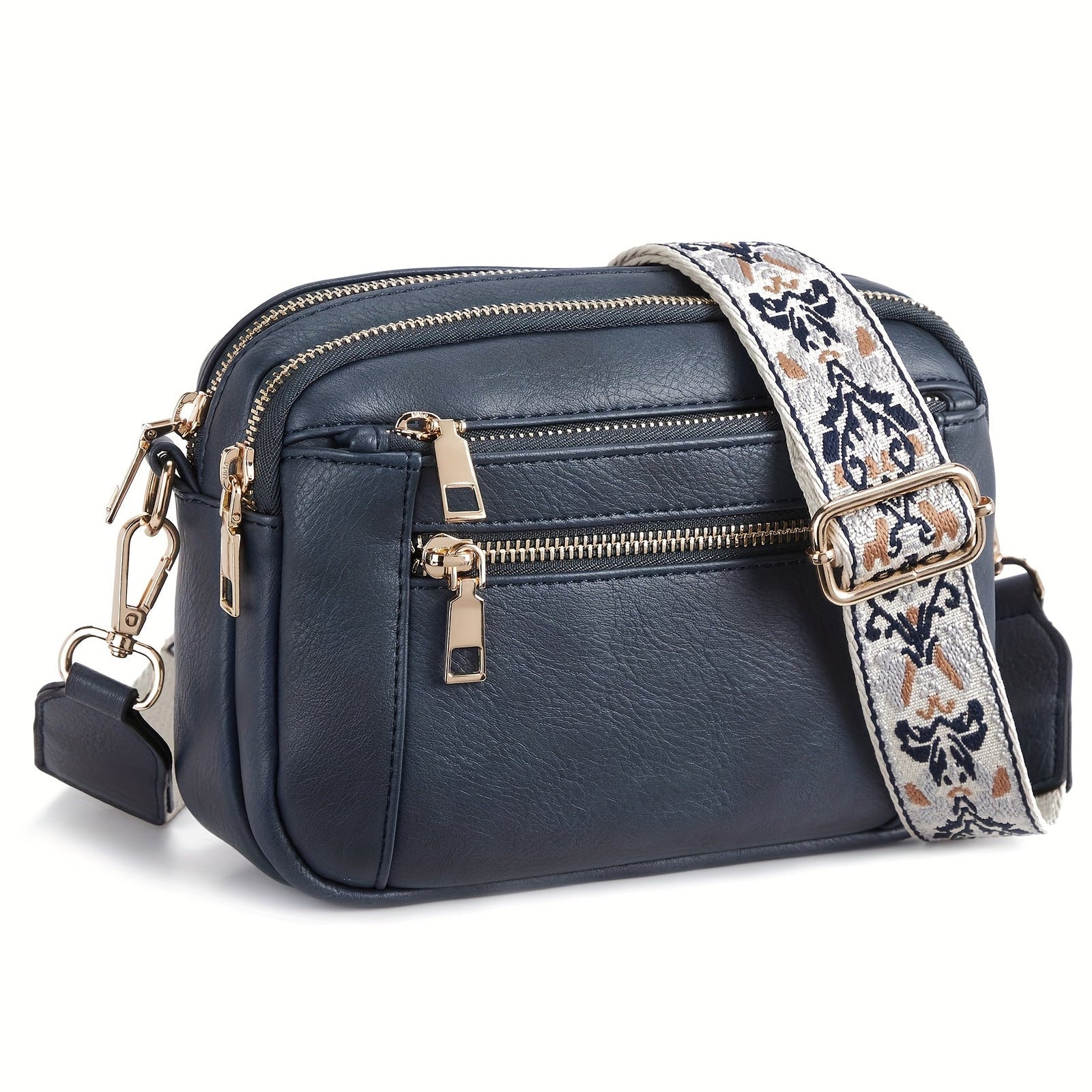 Dame Crossbody Taske Boho-Chic Vegansk Læder 4