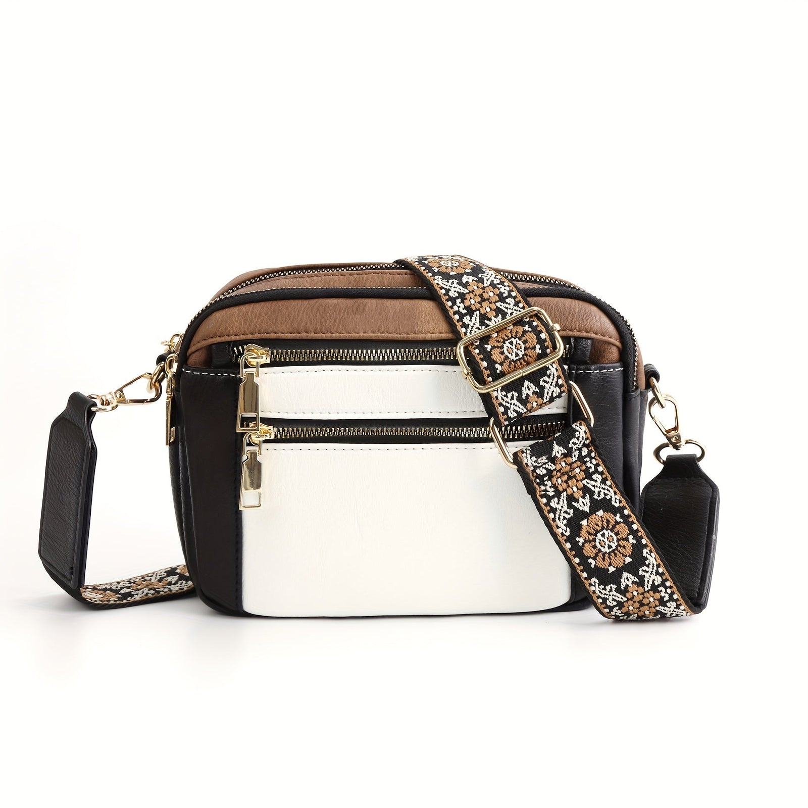 Dame Crossbody Taske Boho-Chic Vegansk Læder 6