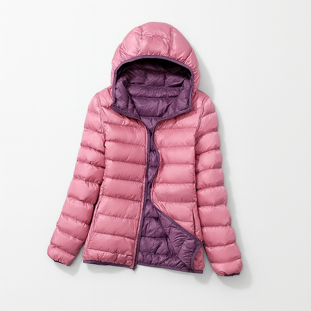 Dame Hættejakke Vinterstil 7