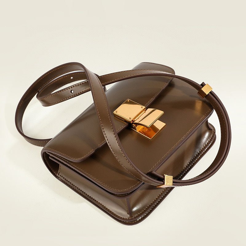 Dame Skuldertaske Flap Box Klassisk Stil 5