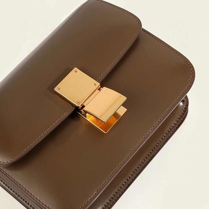 Dame Skuldertaske Flap Box Klassisk Stil 6