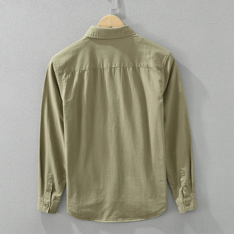 Herre Afslappet Skjorte Stilfuld Blød