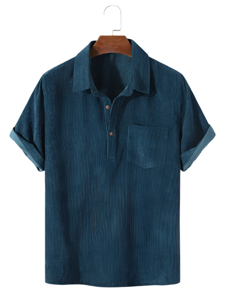 Herre Skjorte Cord Letvægt Materiale til Mænd-1
