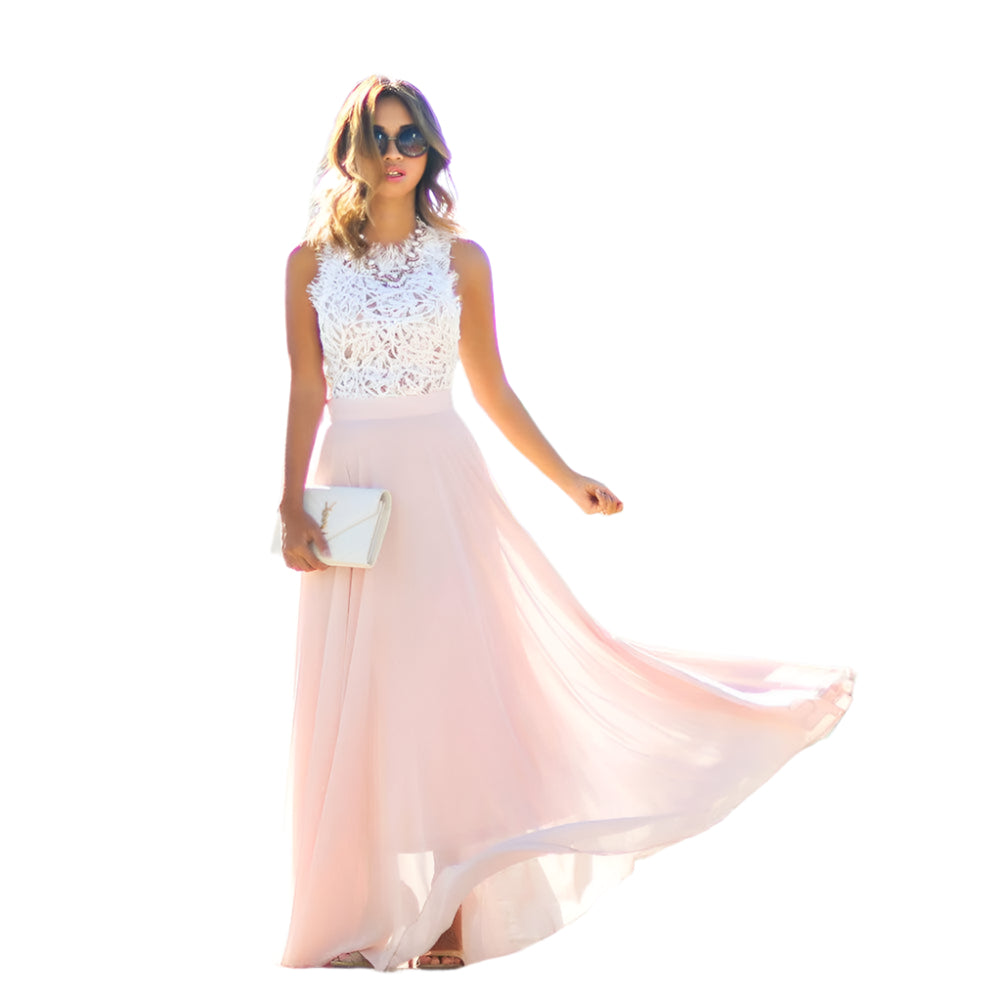 Festkjoler Damer Sommerkjole Blonder 100% Blonder-2