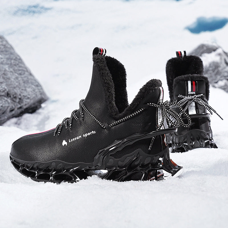 Herre High-Top Sneakers med Skulptureret Sål 1