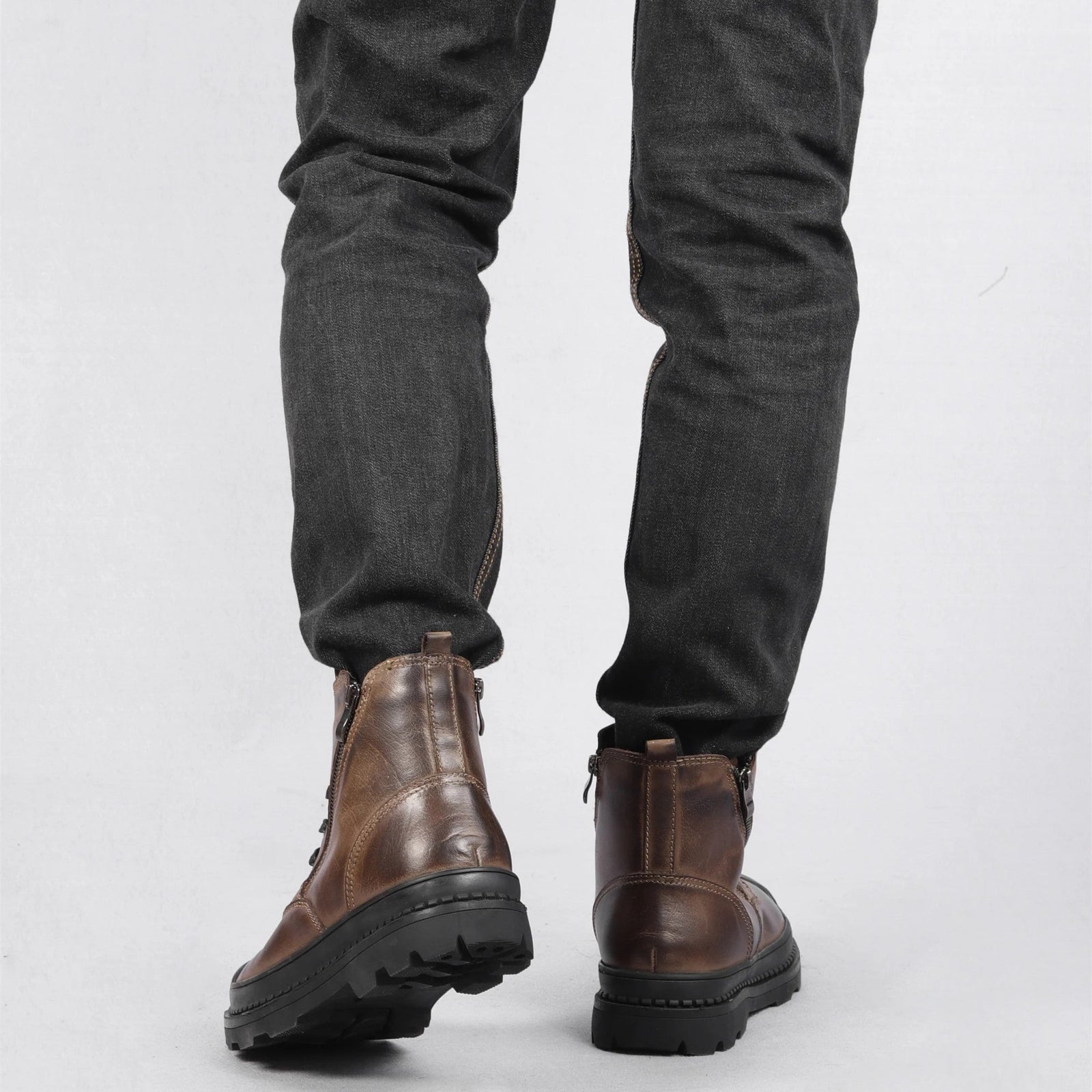 Herre Læderstøvler Vintage Stil 3