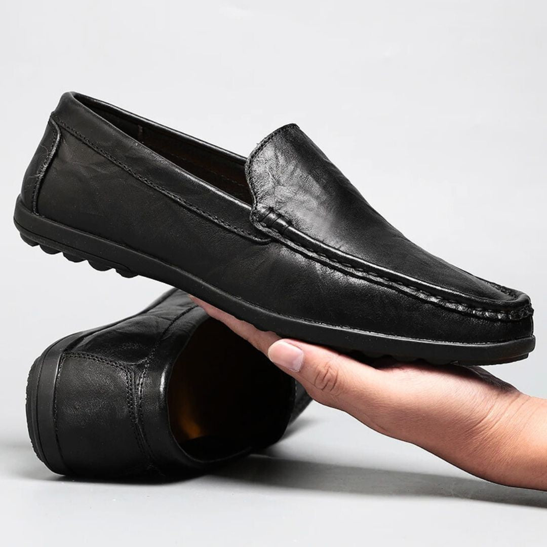 Herre Loafers Læder Elegant Slip-On Sko til Mænd 1