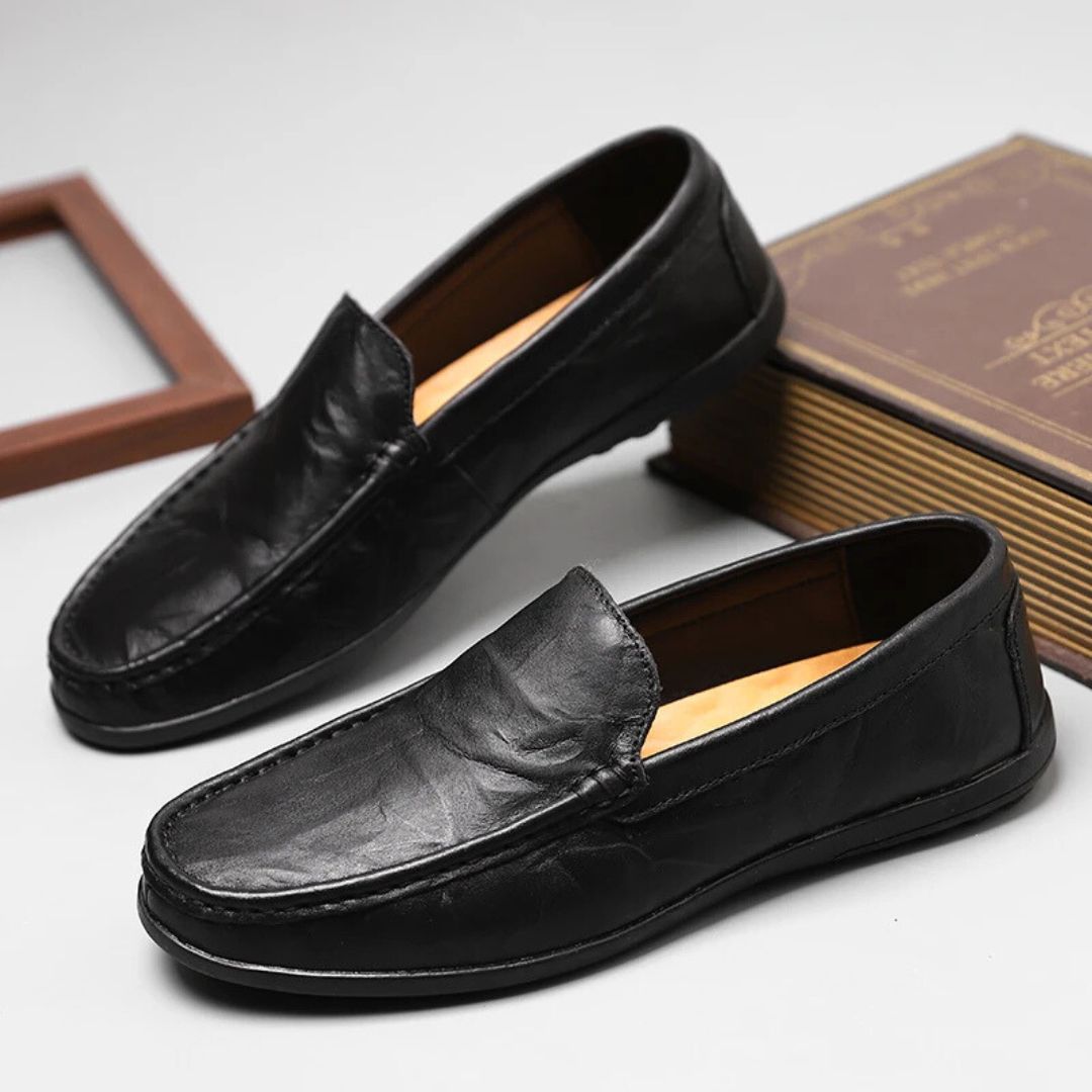 Herre Loafers Læder Elegant Slip-On Sko til Mænd 3