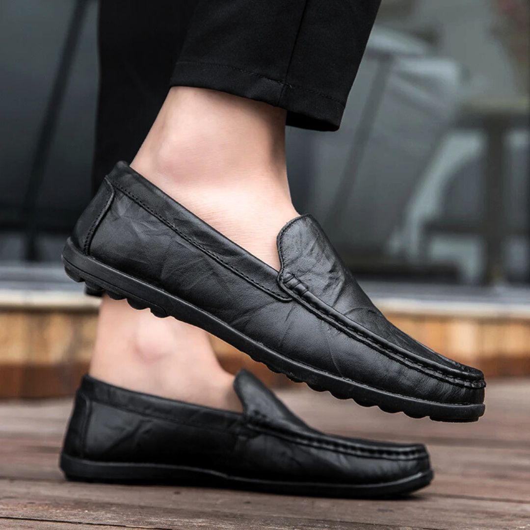 Herre Loafers Læder Elegant Slip-On Sko til Mænd 4