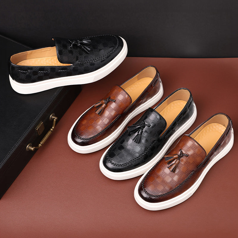 Herre Loafers med Præget Design 4