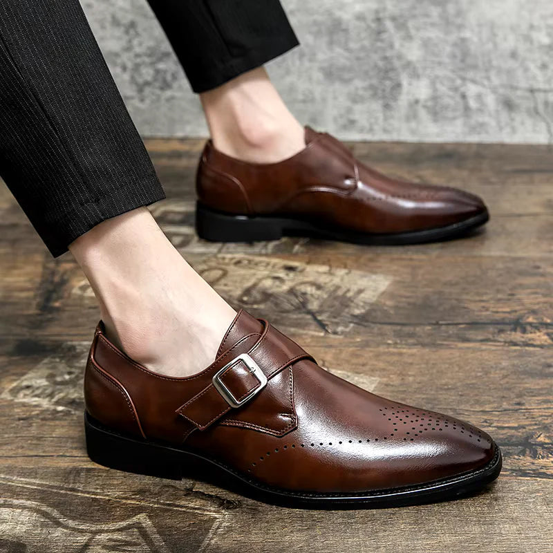 Herre Monk Strap Dress Sko Klassisk Design 5