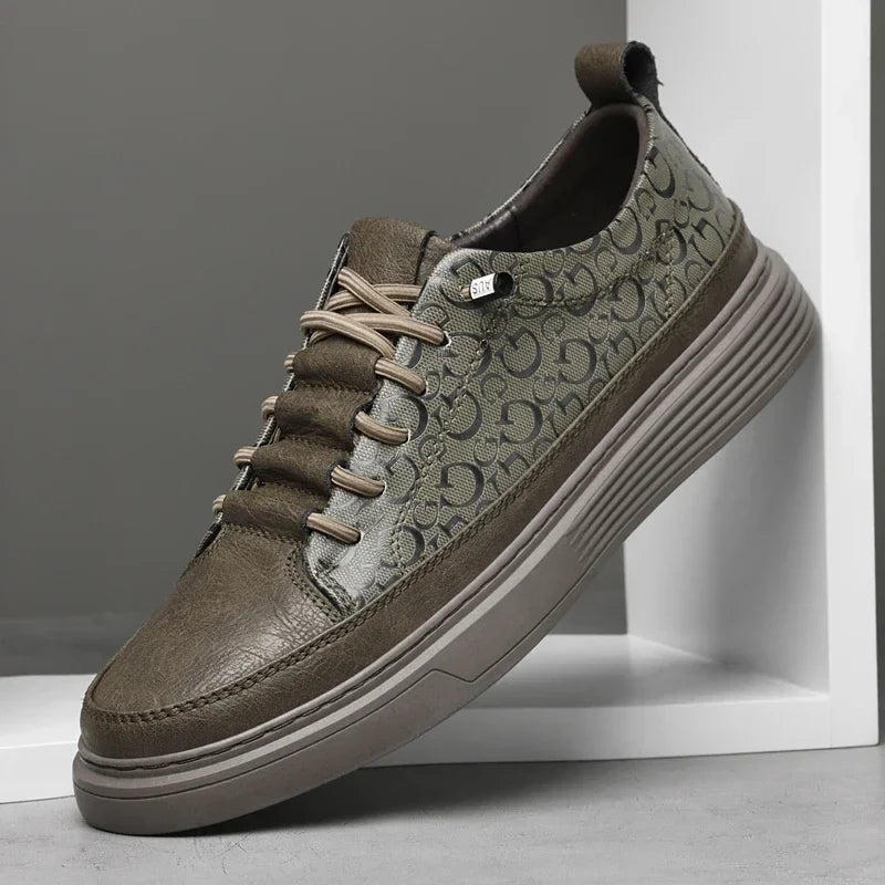 Herre Sko Low-Top Sneakers med Snørebånd Design 5