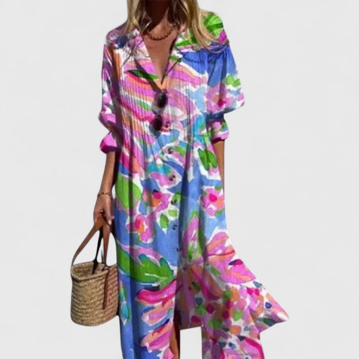 Kvinders Boho Kjole Unikt Design Flatterende Pasform 4