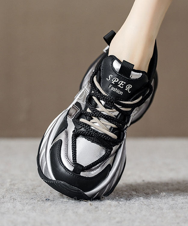 Kvinders Flade Sko med Platform og Krydsrem 2