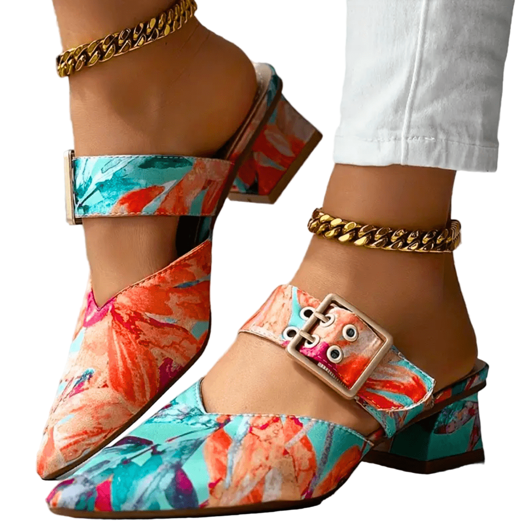 Kvinders Komfortable Hæle i Læder 0