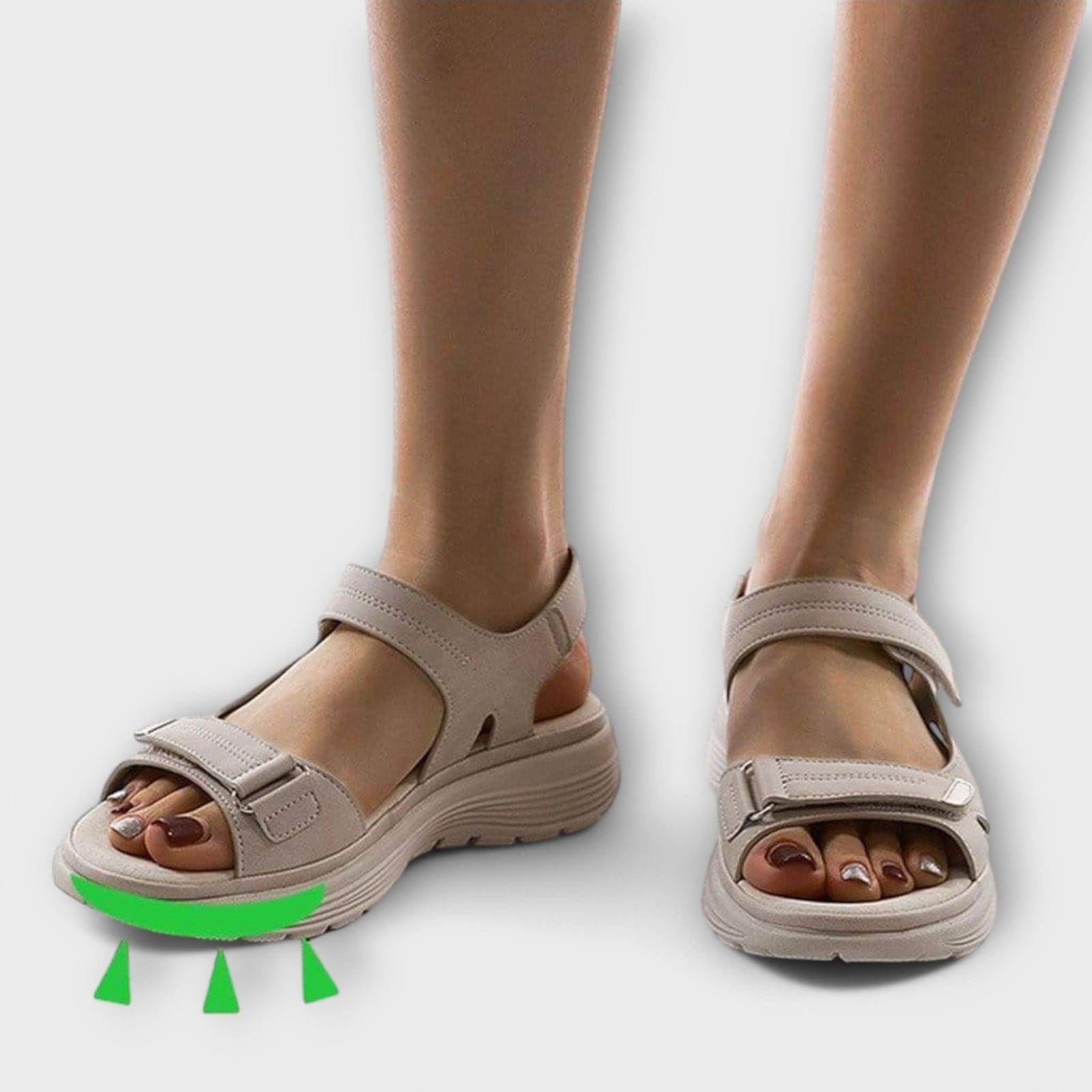 Kvinders Sandaler med Justerbar Støtte 3