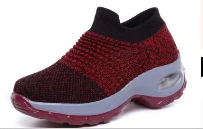 Kvinders Sneakers Platform Åndbart Stof 7