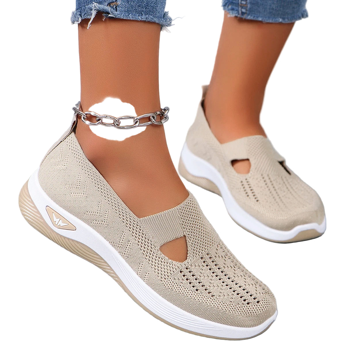 Kvinders Sportssko Åndbar Casual Flade Sko Letvægts Tekstil 0