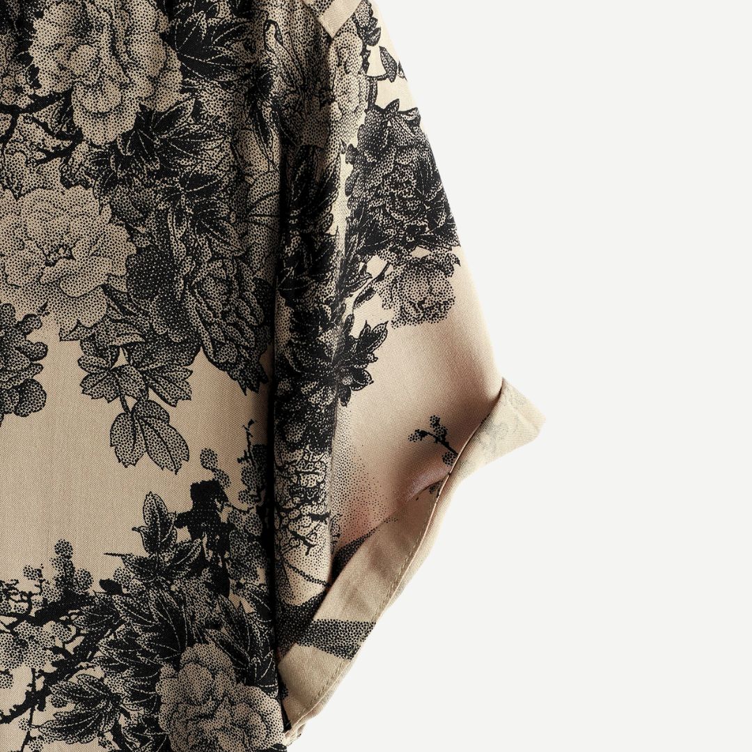 Kvinders T-shirt med Blomsterprint i Letvægtsmateriale 5