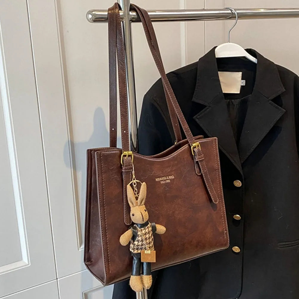 Kvinders Tote Taske med Detachable Kanin Charm 3