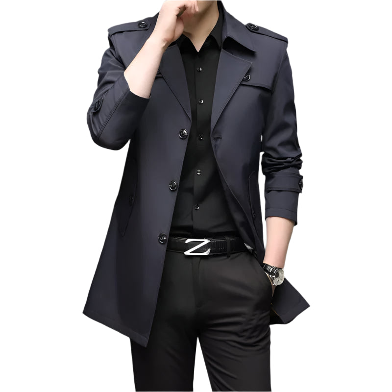 Kvinders Trench Coat Elegant Polyester 0