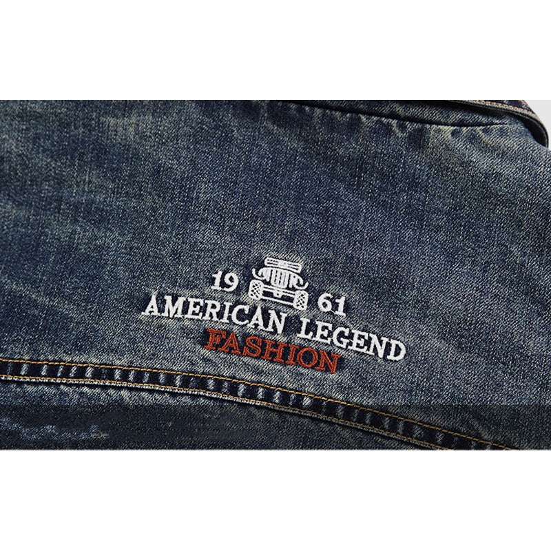 Mænds Denimjakke Moderne Stil 6