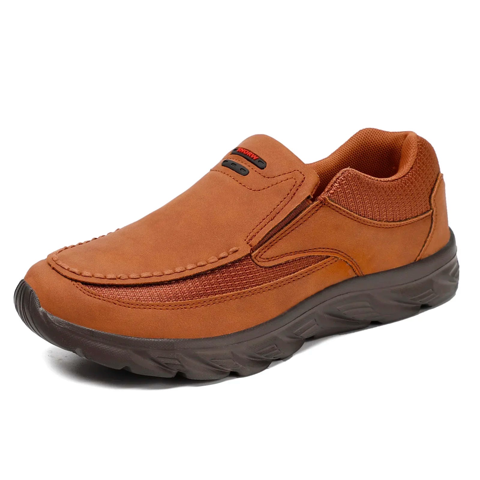 Mænds Loafers Retro Design Håndlavet Læder og Tekstil Sko 6