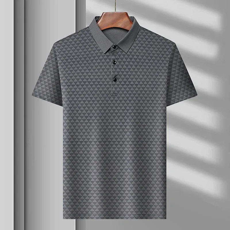 Mænds Polo Shirt Med Slående Design 5