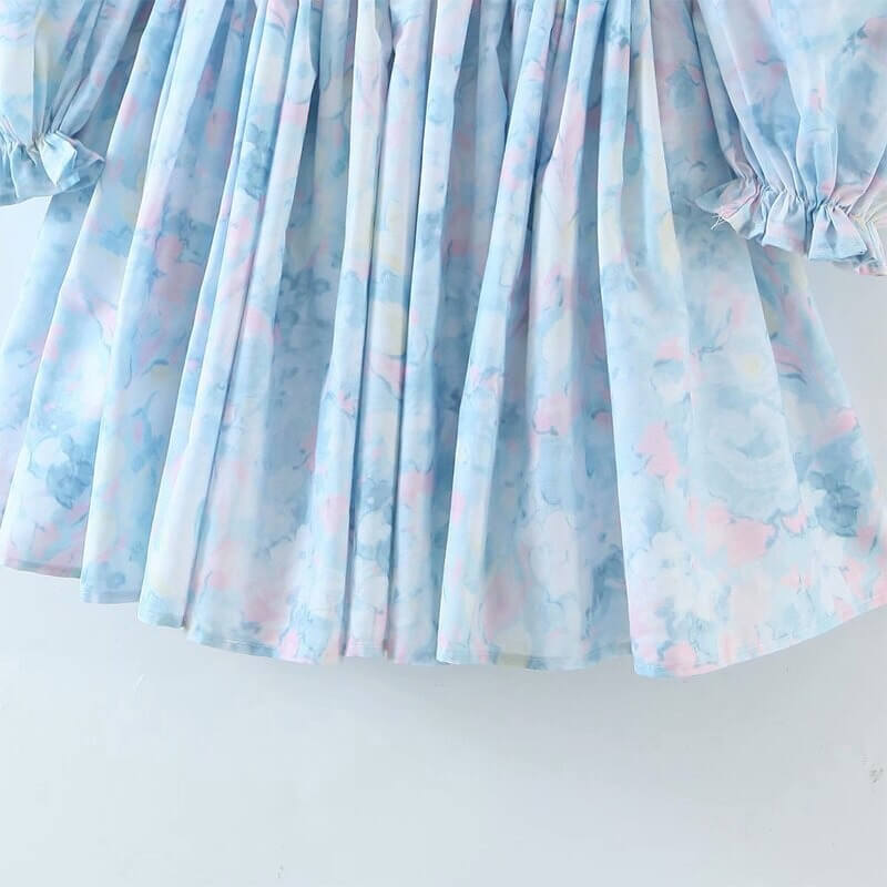 Minikjole med pufærmer