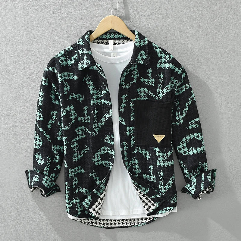 Variant image for Herre Skjorter Dristig Design Polyester Langærmet-7