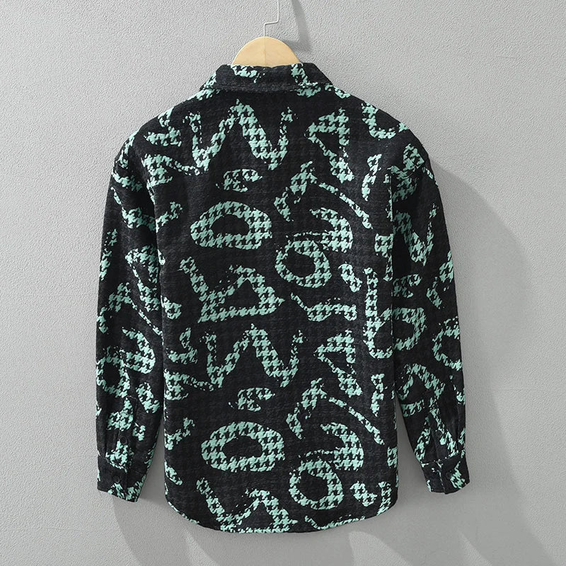 Herre Skjorter Dristig Design Langærmet