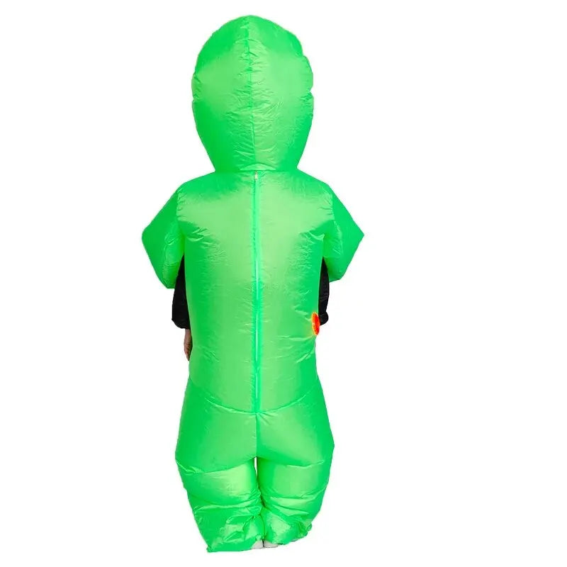 Oppusteligt Halloween Kostume Alien til Voksne Polyester 0