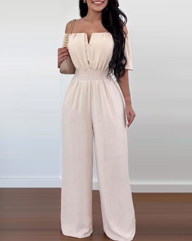 Variant image for Kvinders Jumpsuit Off-Shoulder Draperet Polyester-25