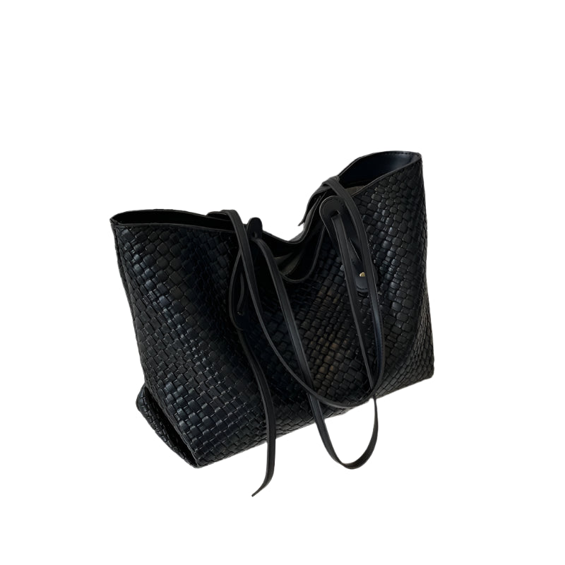 Dame Skuldertaske Flettet Kunstlæder 1