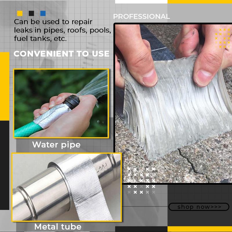 Vandtæt Reparationsbånd Sort Syntetisk Butylgummi Temperaturbestandig-5
