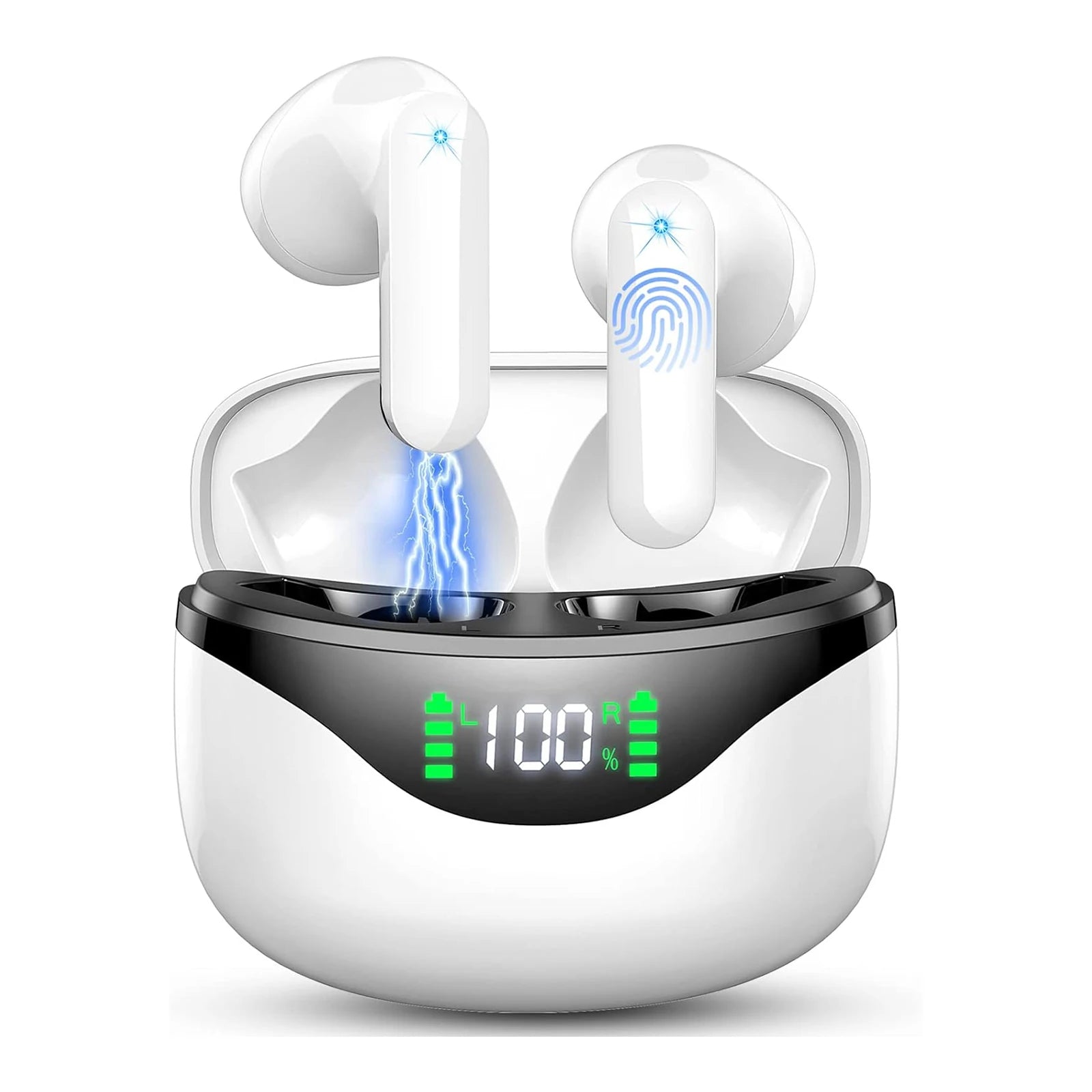 Trådløse Ørepropper Bluetooth 5.3 med Støjdæmpende Mikrofon til Mænd og Kvinder 6