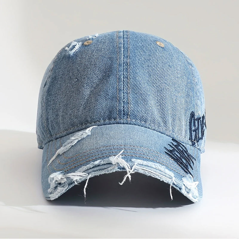 Unisex Baseball Cap Distressed Style for Casual Looks 2