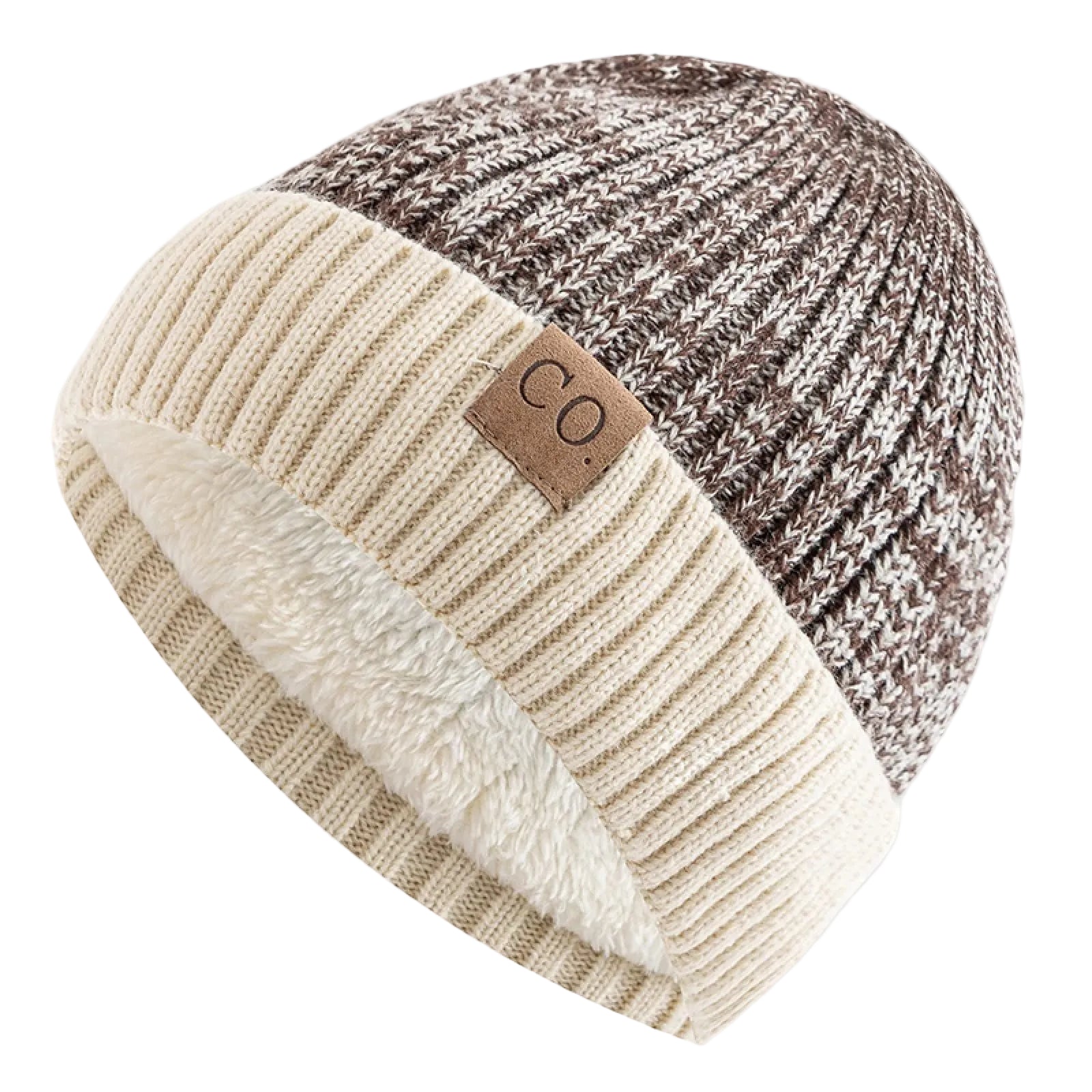 Unisex Beanie Justerbar Pasform Med Strikket Tekstur 0