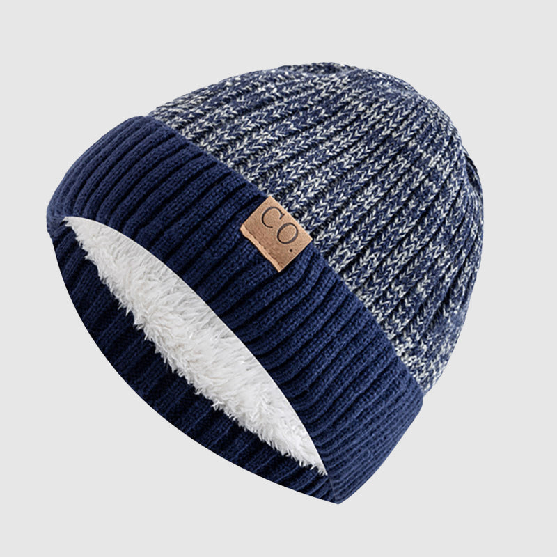 Unisex Beanie Justerbar Pasform Med Strikket Tekstur 1