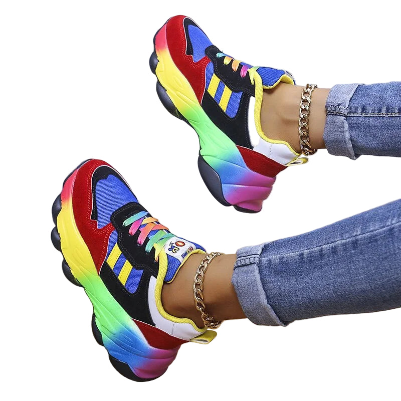 Unisex Sneakers Farverigt Design Komfortabel og Fleksibel 0