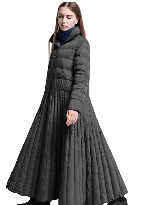Vinterfrakke Dame Rund Design med Lommer - Komfortabel og Stilfuld Vinterfrakke til Damer 0