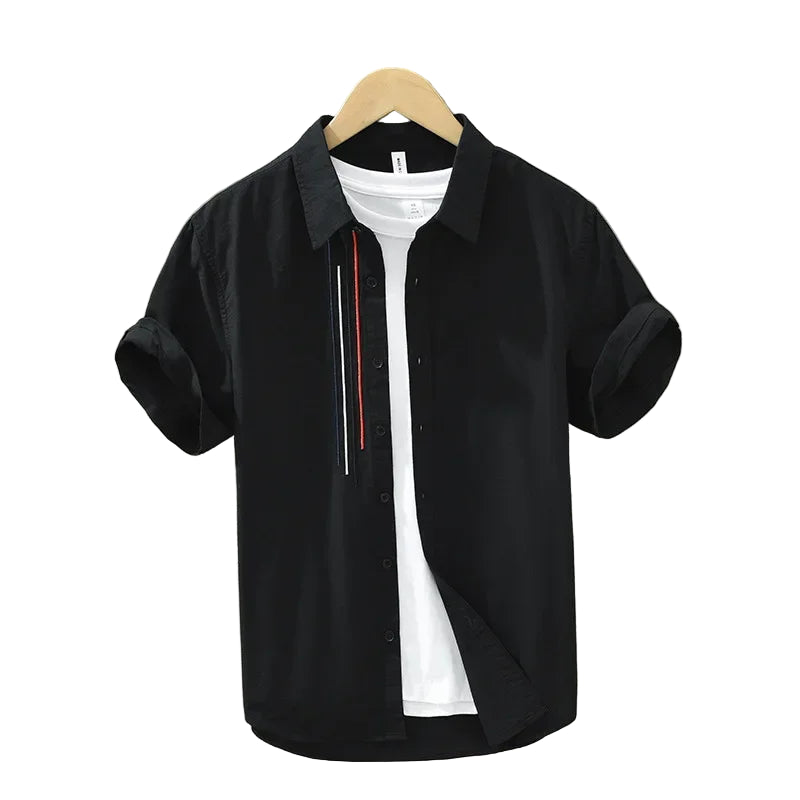 Herre Skjorter Åndbar Stilfuld Bomuld